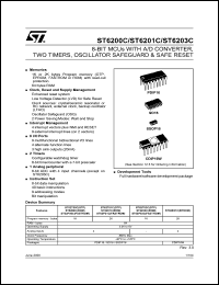 Click here to download ST62T01B6 Datasheet
