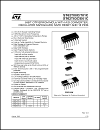 Click here to download ST62T01CN6 Datasheet