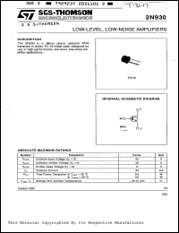 Click here to download 2N930 Datasheet