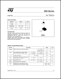 Click here to download Z0410SF1AA2 Datasheet