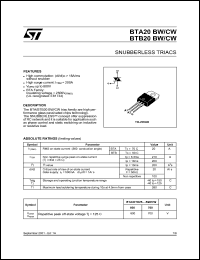 Click here to download BTA20-700CW Datasheet