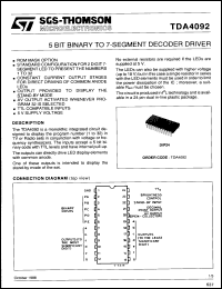 Click here to download TDA4092 Datasheet