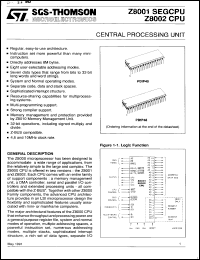 Click here to download Z8001AB1 Datasheet