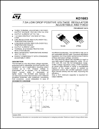 Click here to download KD1083V30 Datasheet