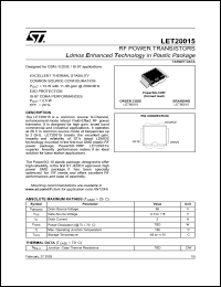 Click here to download LET20015 Datasheet