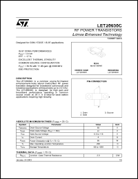 Click here to download LET20030C Datasheet