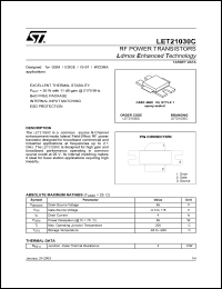 Click here to download LET21030C Datasheet