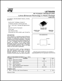 Click here to download LET9045S Datasheet