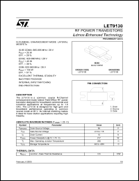 Click here to download LET9130 Datasheet