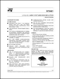 Click here to download ST5481 Datasheet