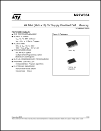 Click here to download M27W064 Datasheet