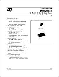 Click here to download M28W800CT Datasheet