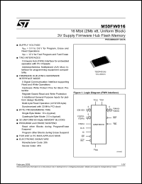 Click here to download M50FW016 Datasheet