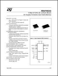Click here to download M50FW040 Datasheet