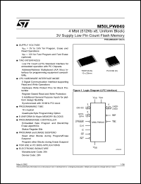 Click here to download M50LPW040 Datasheet