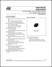 Click here to download M58CR032D Datasheet