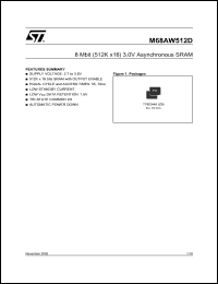 Click here to download M68AW512 Datasheet