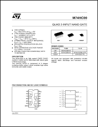 Click here to download M74HC00B1 Datasheet