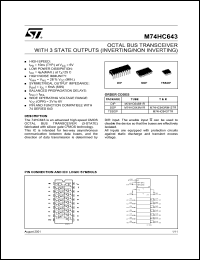 Click here to download M74HC643RM13TR Datasheet