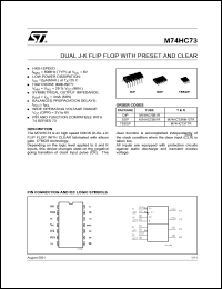 Click here to download M74HC73B1 Datasheet