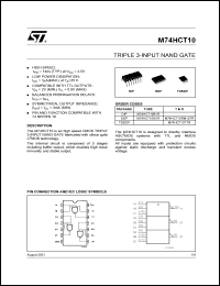 Click here to download M74HCT10B1 Datasheet