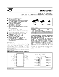 Click here to download M74HCT4053B1 Datasheet