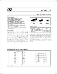 Click here to download M74HCT75B1 Datasheet