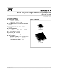 Click here to download PSD813F1 Datasheet