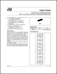 Click here to download 74ACT16245TTR Datasheet