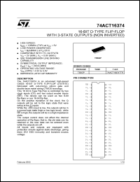 Click here to download 74ACT16374TTR Datasheet