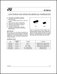 Click here to download ST491ABDR Datasheet
