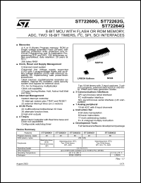 Click here to download ST72F264G2M6 Datasheet