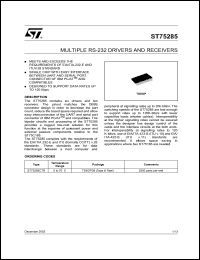 Click here to download ST75285CTR Datasheet