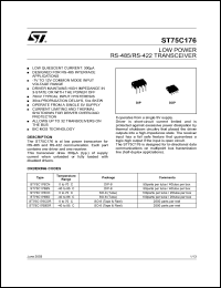 Click here to download ST75C176BN Datasheet