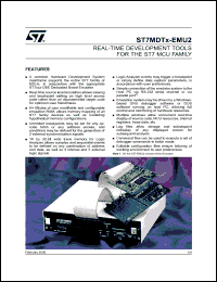 Click here to download ST7MDTX-EMU2 Datasheet