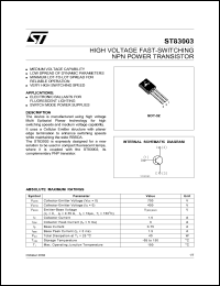 Click here to download ST83003 Datasheet