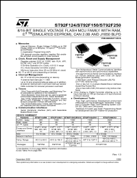 Click here to download ST92F250CV2 Datasheet