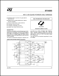 Click here to download STA505 Datasheet
