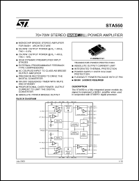 Click here to download STA550 Datasheet