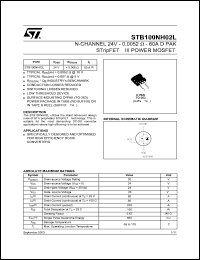 Click here to download STB100NH02 Datasheet
