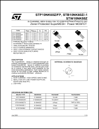Click here to download STB10NK60 Datasheet