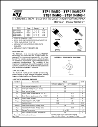 Click here to download STB11NM60 Datasheet