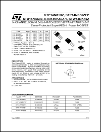 Click here to download STB14NK50 Datasheet