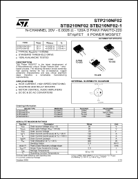 Click here to download STB210NF02 Datasheet