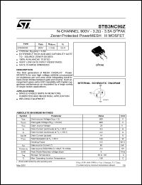 Click here to download STB3NC90 Datasheet