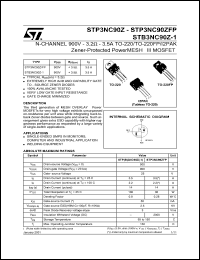Click here to download STB3NC90Z-1 Datasheet