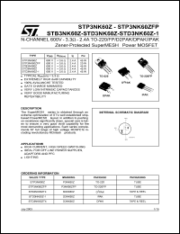Click here to download STB3NK60 Datasheet