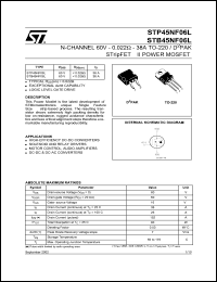 Click here to download STP45NF06 Datasheet