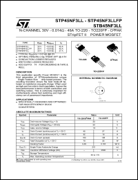 Click here to download STB45NF3 Datasheet