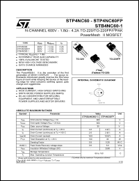 Click here to download STB4NC60-1 Datasheet